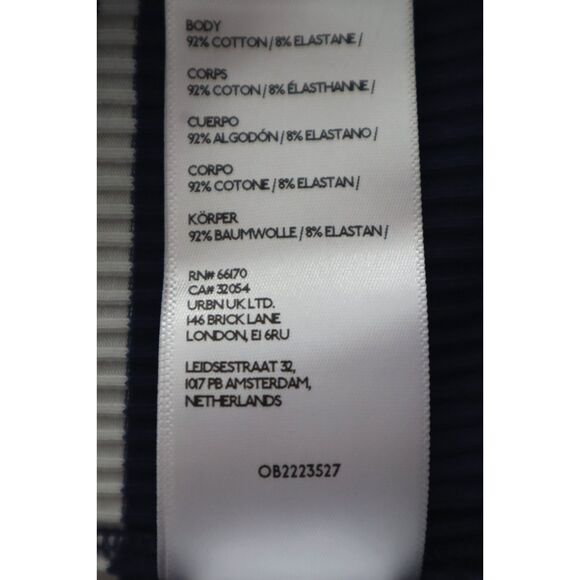 We The Free x Free People OB2223527 Women Sz L Navy Combo Mia Tank-Yd Stripe Top - Picture 7 of 12